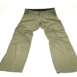 Kuhl Men's Pants Revolvr Hybrid Jeans Gusset Casual Khaki Green 36 x 30